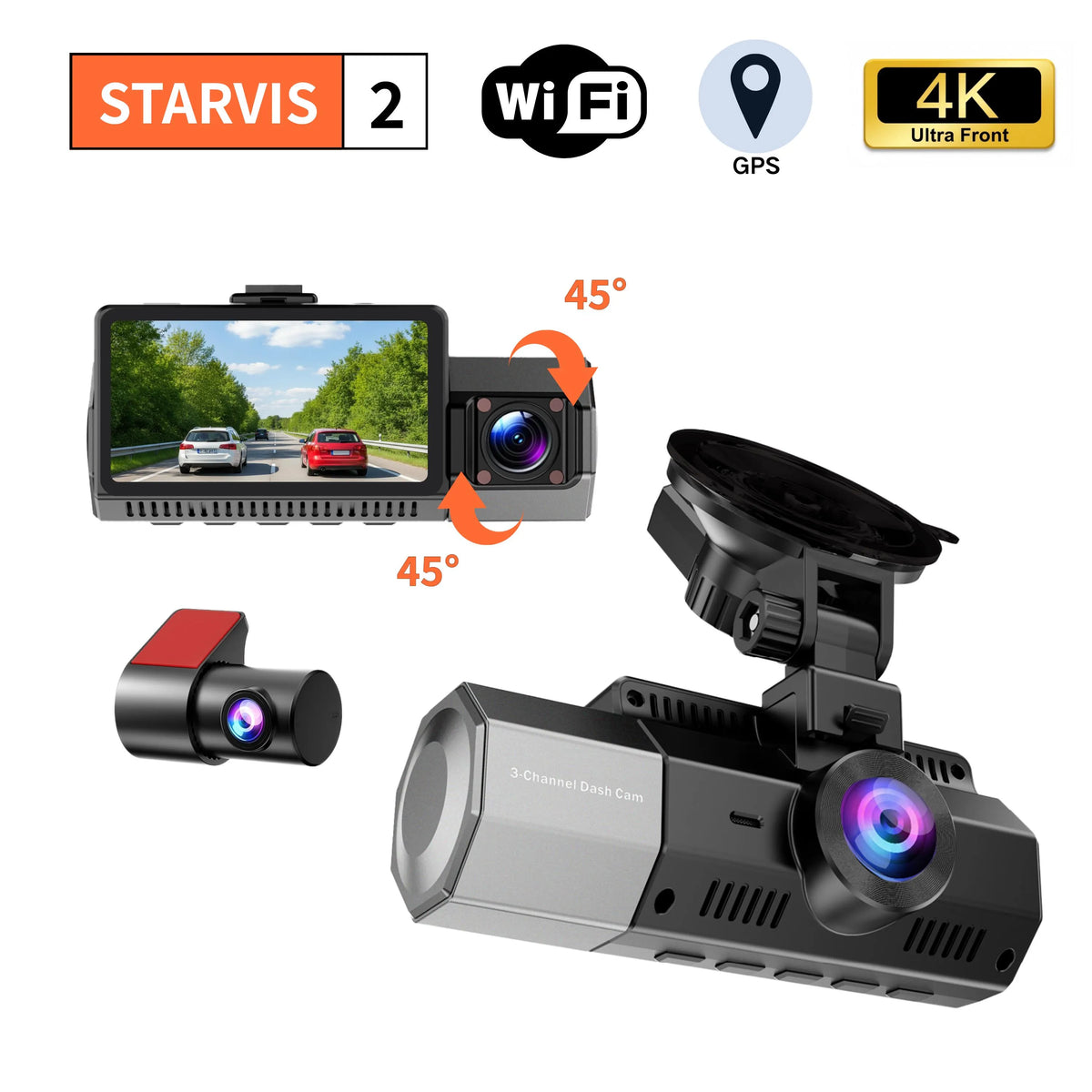 3CH Car Dashcam with Starvis 2 -LF808A
