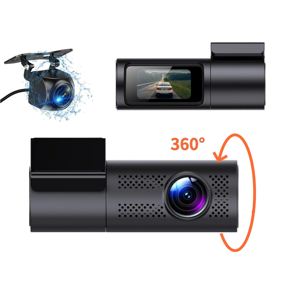 4K dual Car Dashcam with 1.47" IPS  -LF819