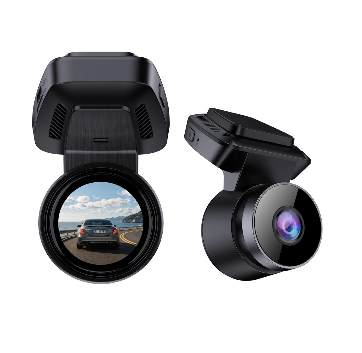 Mini caméra de tableau de bord double 4K pour voiture (avant uniquement en option-LF821) 