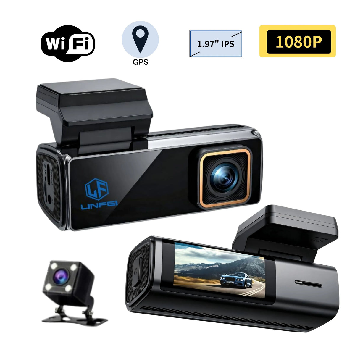Dual FHD1080P Car Dashcam -LF805